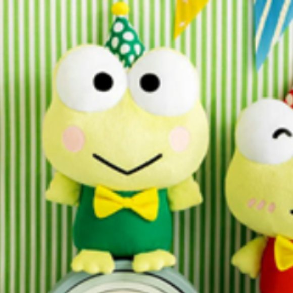 New Sanrio Big Green Keroppi Party Ver. 30cm Toreba Japan - Picture 1 of 3
